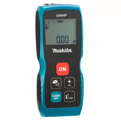 7 - Trena a Laser LD050P - Alcance de 50m, Display Backlit, Função de Cálculo de Área e Volume – Makita