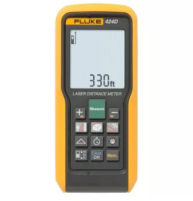 9 - Trena a Laser 424D - Alcance de 100m, Tecnologia de Laser Avançada, Função de Cálculo de Área e Volume – Fluke